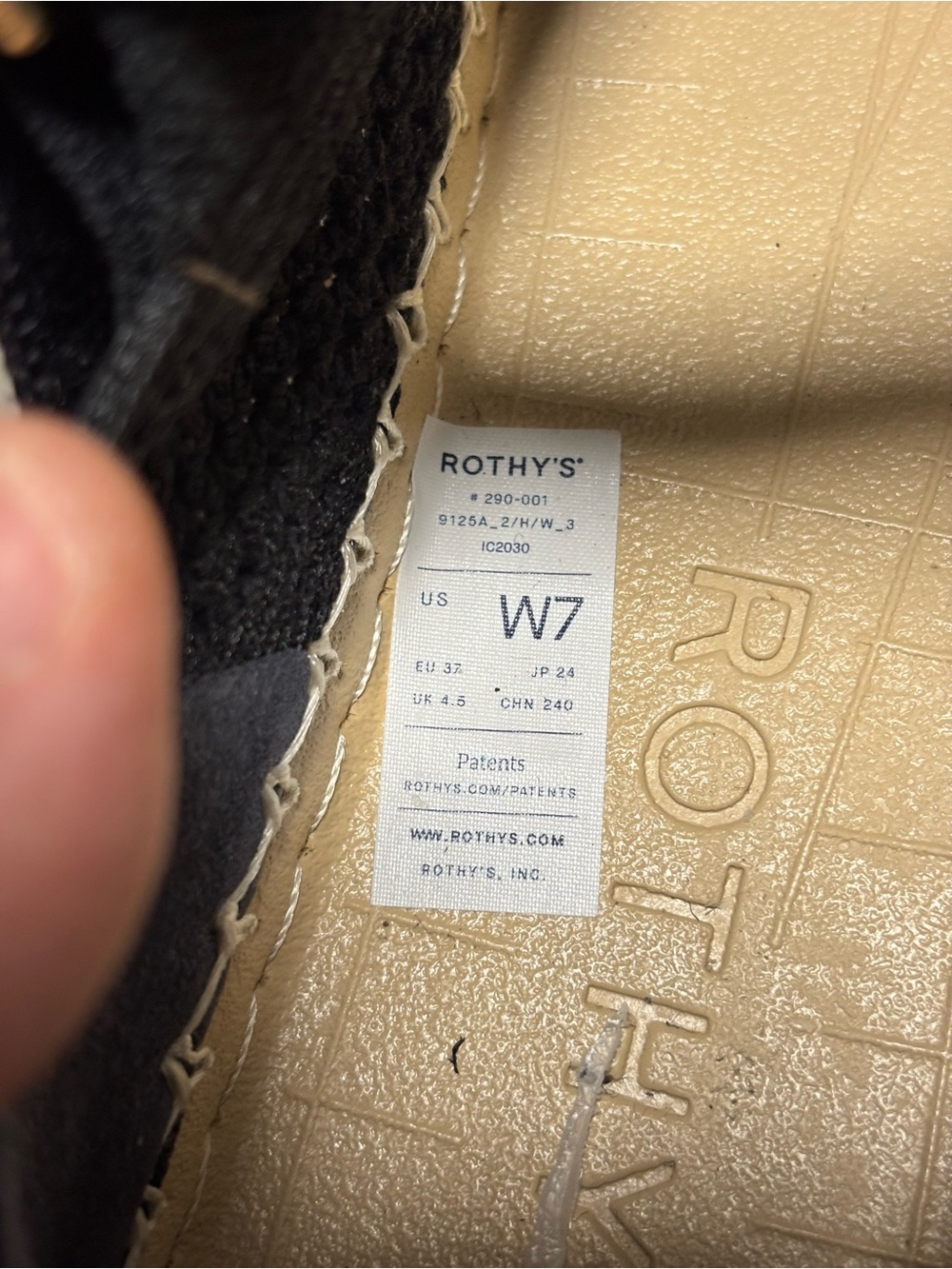 Rothy’s The Espadrille Mary Jane - Black, Women’s Size 7 - Picture 9 of 9